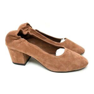 Sol Sana Classic Pump Shoes Brown Suede Leather Women’s Size 38 / US 7